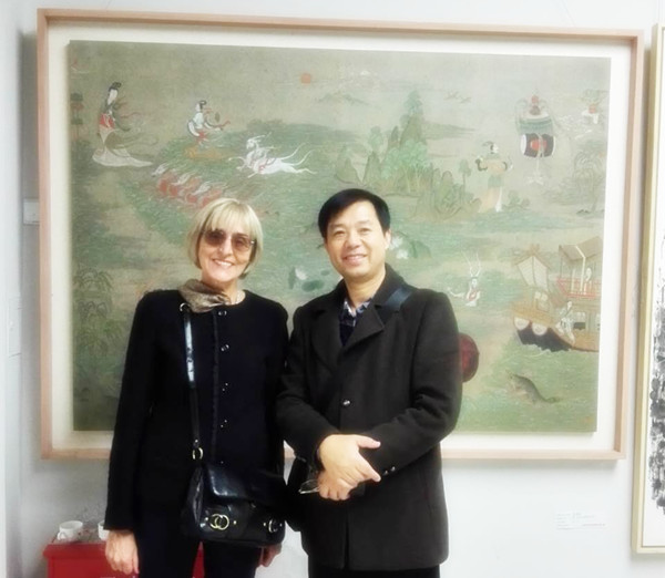 翟向荣《望海潮》入展第八届亚洲艺术博览会(图2)