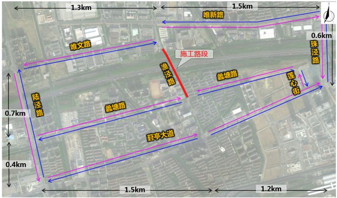 渔泾路桥下空间及周边环境提升工程施工期间交通出行提示(图4)