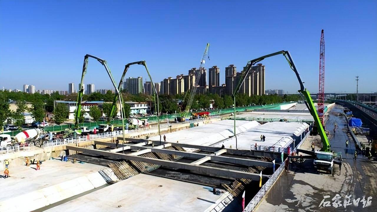 石家庄复兴大街市政化改造项目隧道建设加速推进 全线日主体建成通车